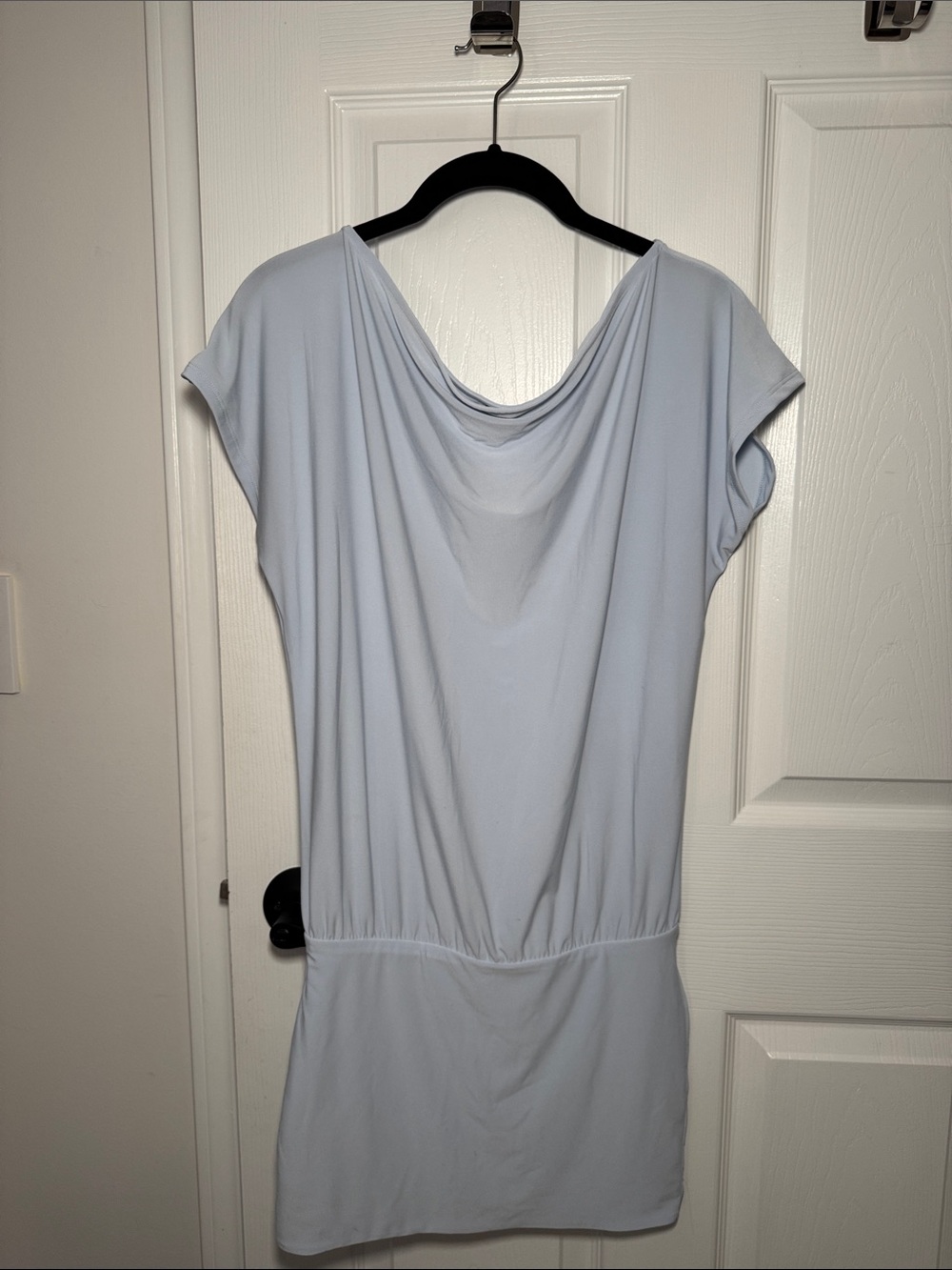 Aritzia Ten ‘Starry’ Light Blue Off-The Shoulder Mini Dress